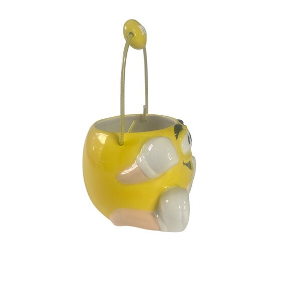 M&Ms Yellow Character Ceramic Candy Holder Basket Collectible By Galerie - Picture 4 of 7
